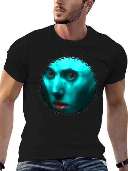 Gothic Blue Face Graphic Tee