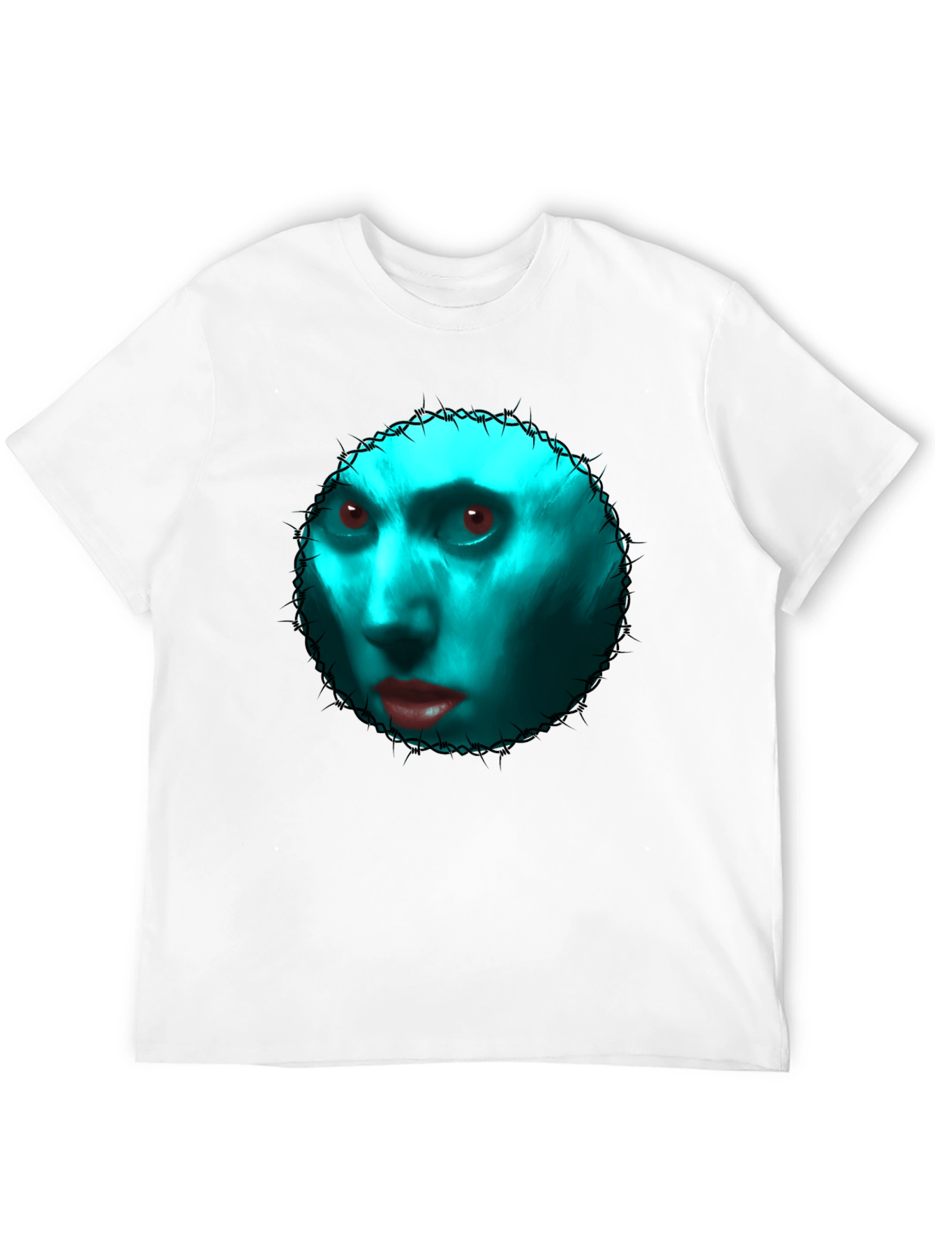 Gothic Blue Face Graphic Tee
