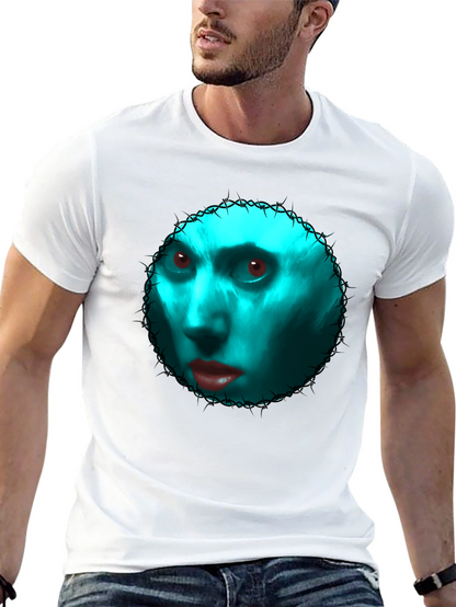 Gothic Blue Face Graphic Tee