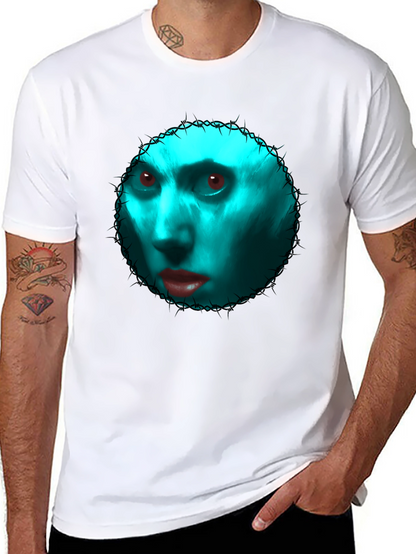 Gothic Blue Face Graphic Tee