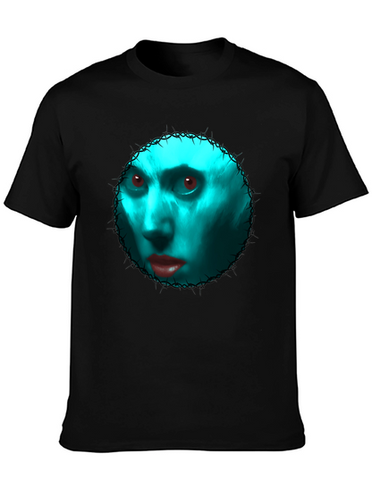 Gothic Blue Face Graphic Tee