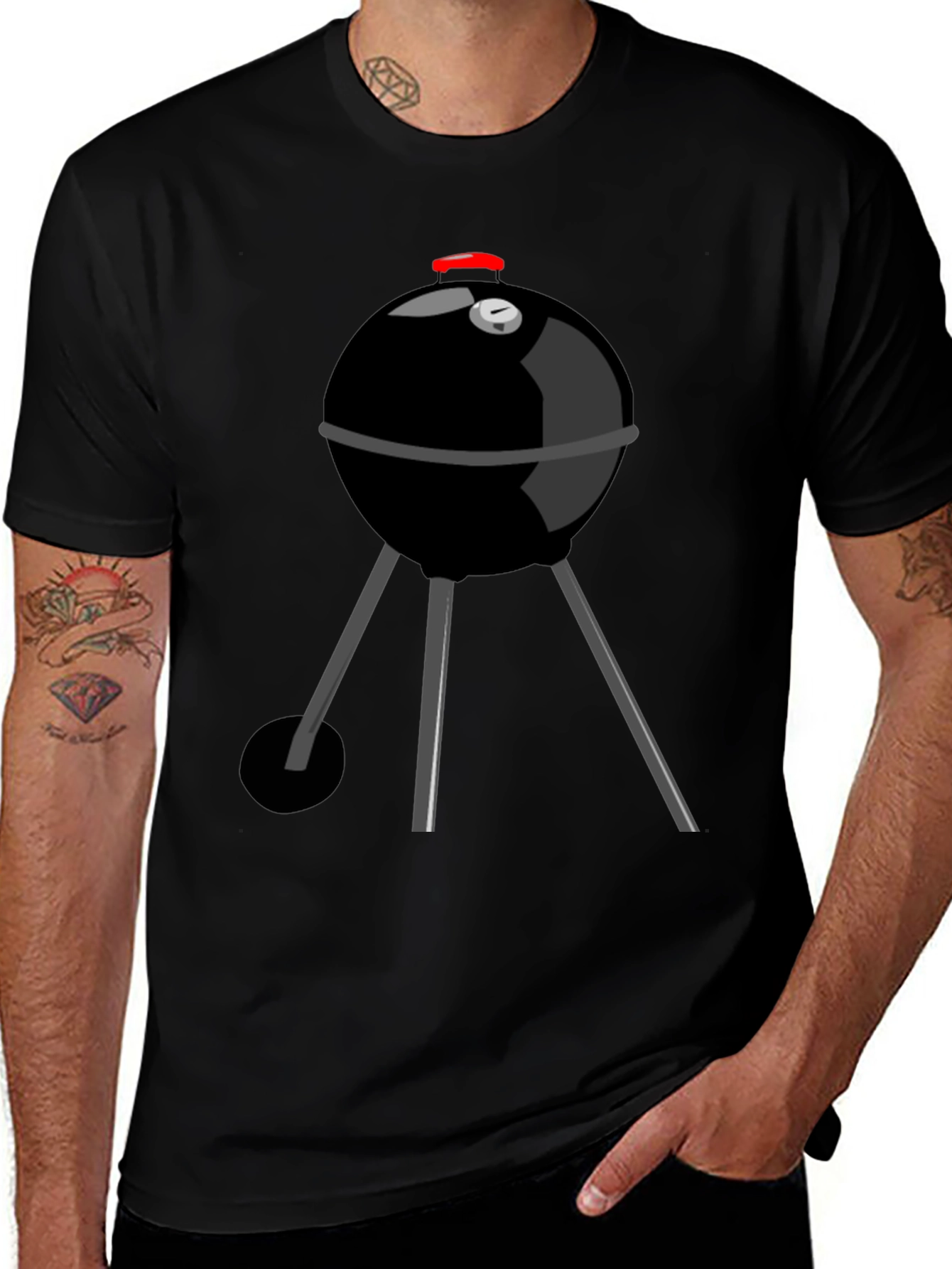 BBQ Grill Graphic Tee - Summer Cookout T-Shirt
