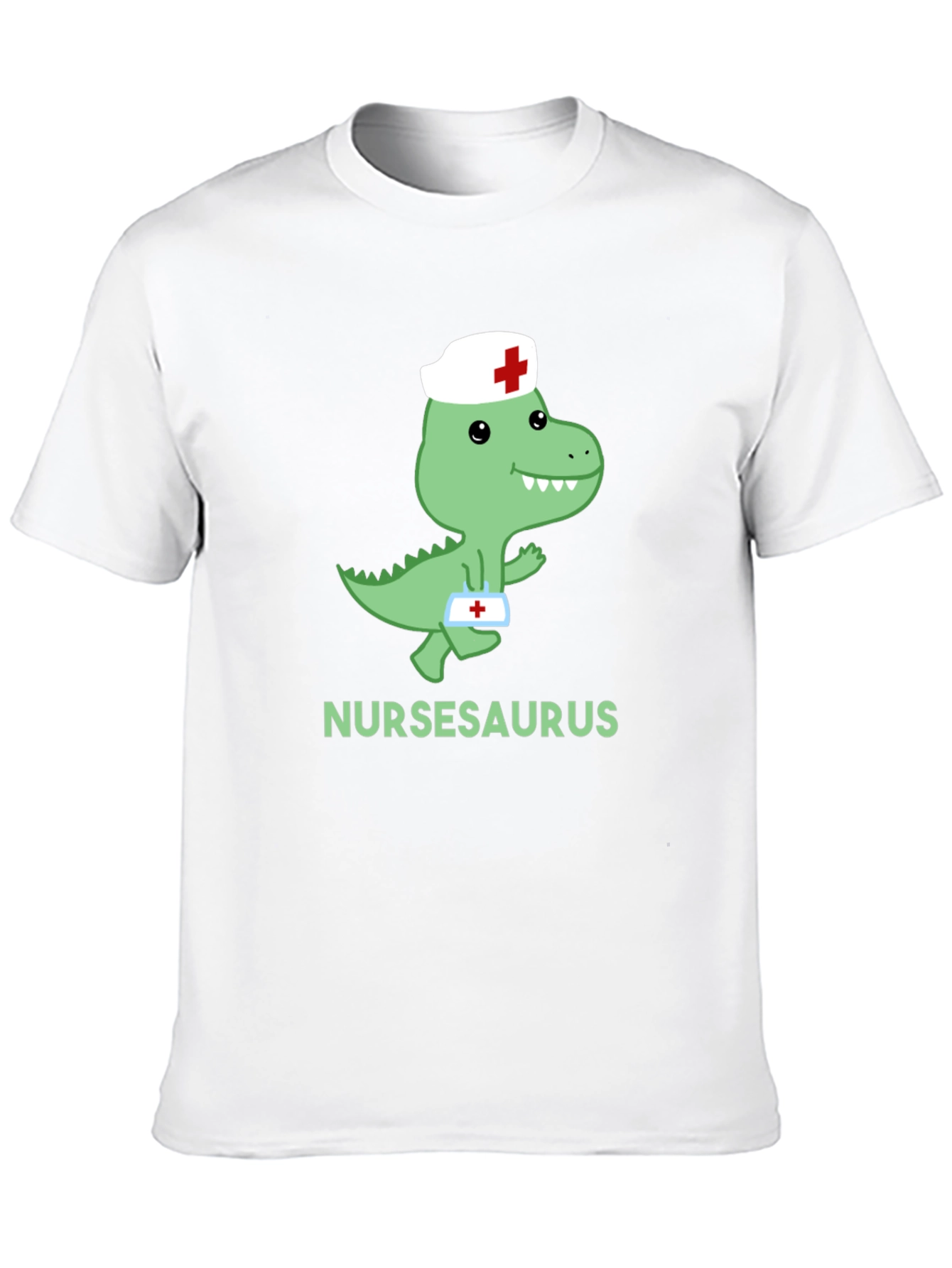 Nursasaurus T-Shirt - Cute Nurse Dino Tee