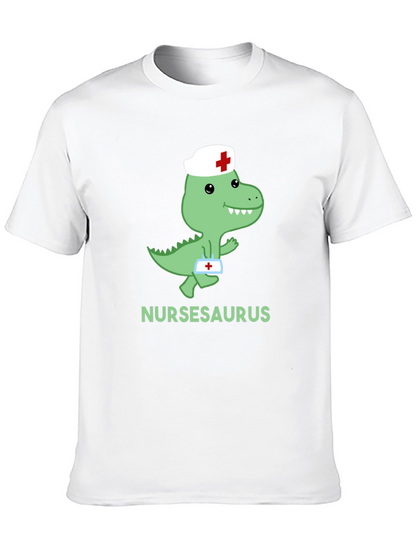 Nursasaurus T-Shirt - Cute Nurse Dino Tee