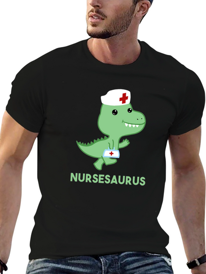 Nursasaurus T-Shirt - Cute Nurse Dino Tee