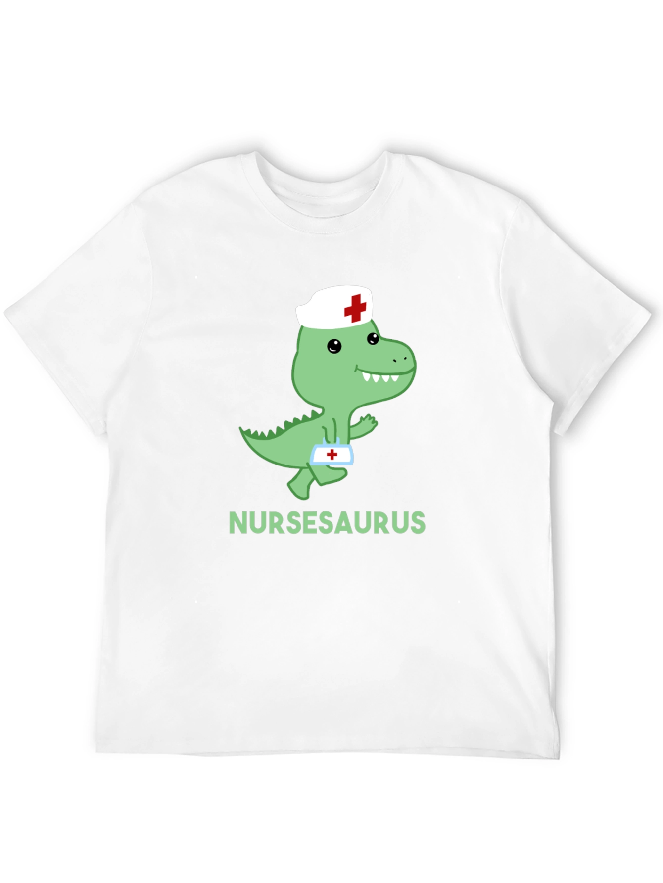 Nursasaurus T-Shirt - Cute Nurse Dino Tee