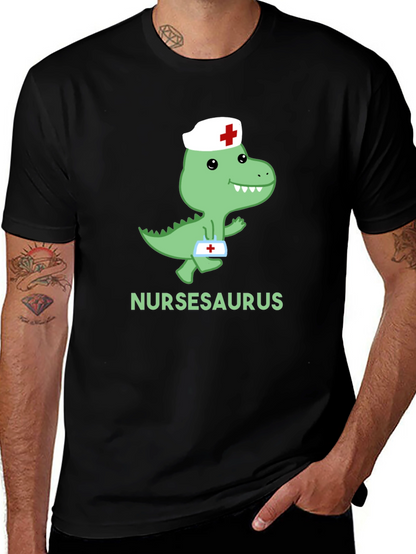 Nursasaurus T-Shirt - Cute Nurse Dino Tee
