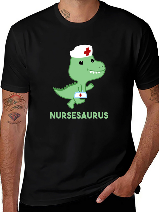 Nursasaurus T-Shirt - Cute Nurse Dino Tee