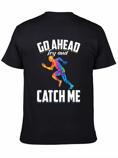Go Ahead Catch Me Runner Graphic T-Shirt