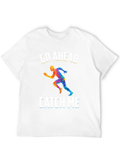 Go Ahead Catch Me Runner Graphic T-Shirt