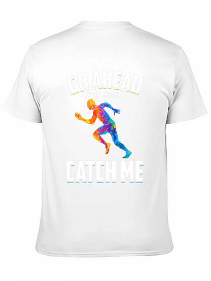Go Ahead Catch Me Runner Graphic T-Shirt
