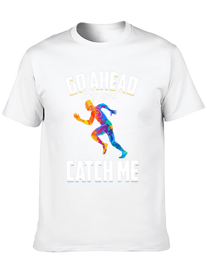 Go Ahead Catch Me Runner Graphic T-Shirt