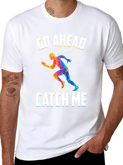 Go Ahead Catch Me Runner Graphic T-Shirt