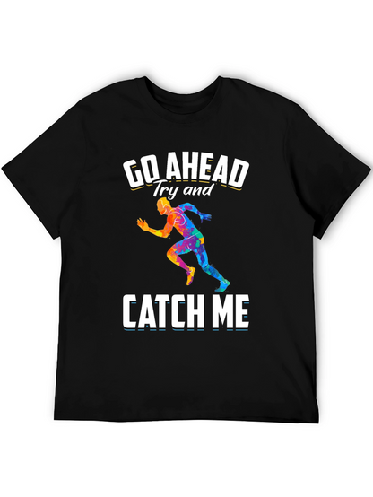 Go Ahead Catch Me Runner Graphic T-Shirt
