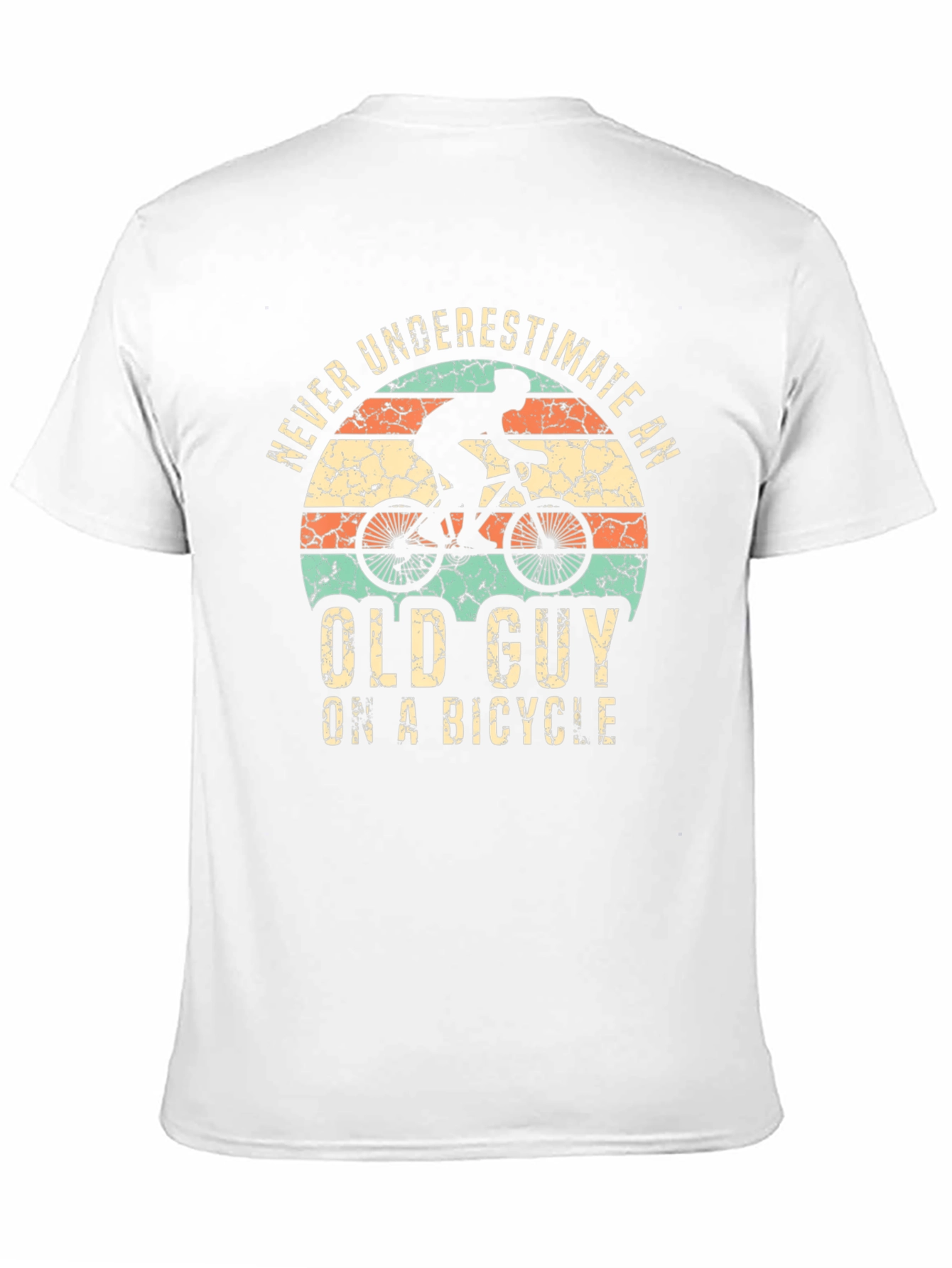 Never Underestimate Old Guy on a Bicycle T-Shirt