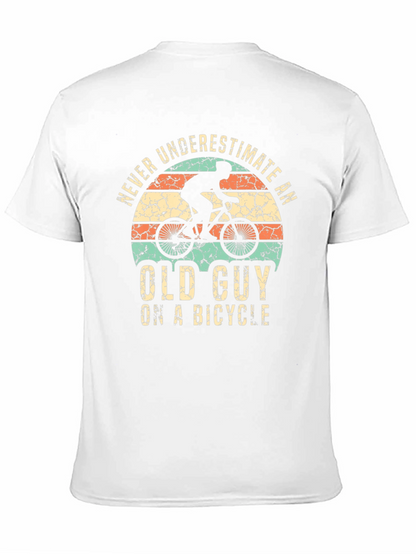 Never Underestimate Old Guy on a Bicycle T-Shirt