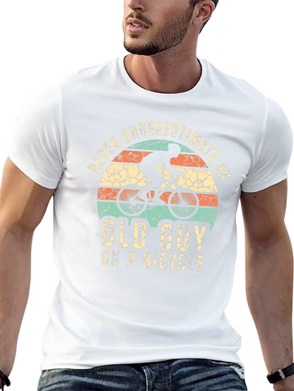 Never Underestimate Old Guy on a Bicycle T-Shirt
