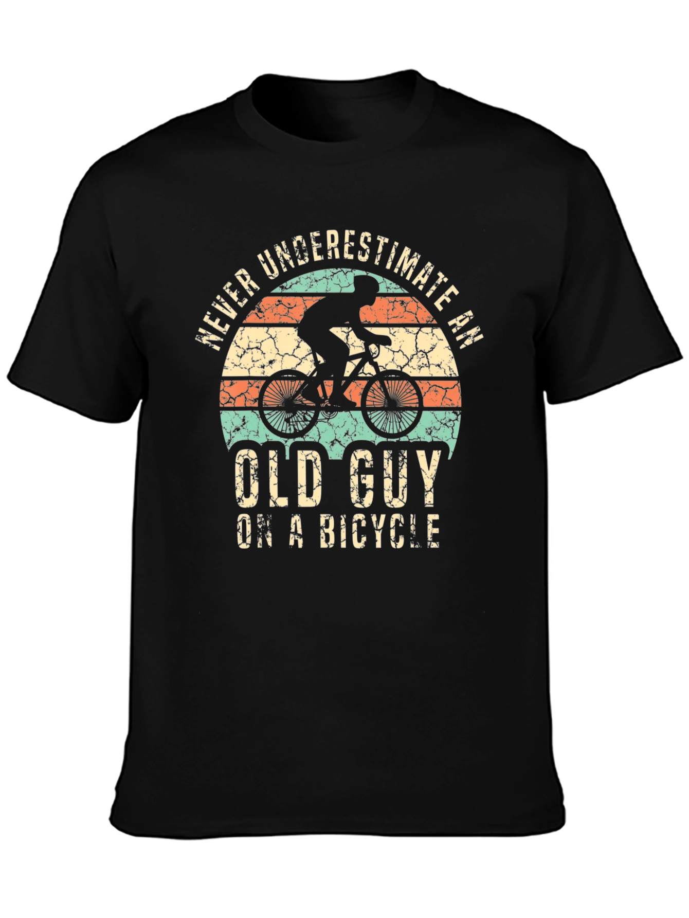 Never Underestimate Old Guy on a Bicycle T-Shirt