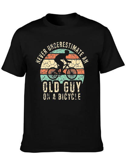 Never Underestimate Old Guy on a Bicycle T-Shirt