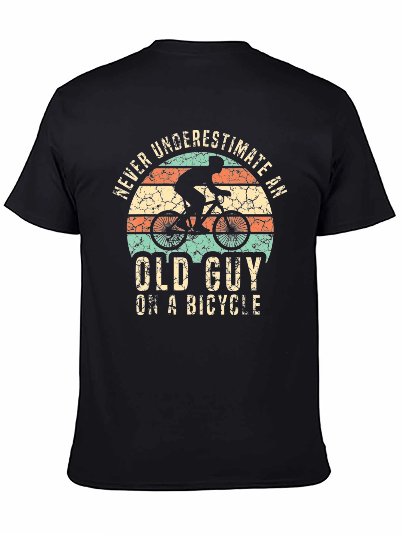 Never Underestimate Old Guy on a Bicycle T-Shirt