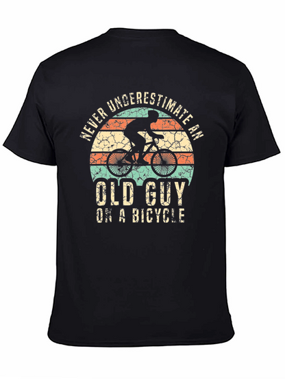 Never Underestimate Old Guy on a Bicycle T-Shirt