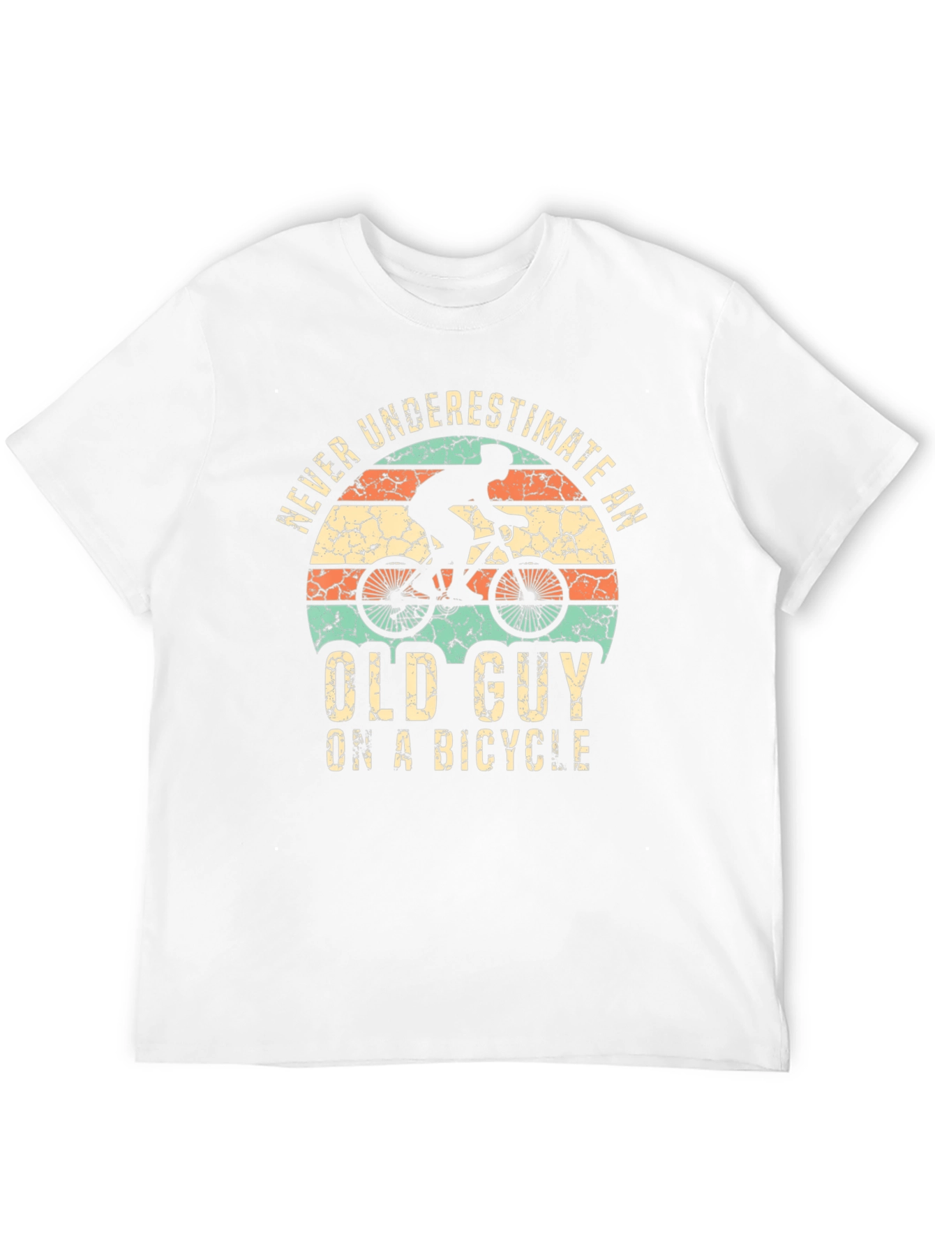 Never Underestimate Old Guy on a Bicycle T-Shirt