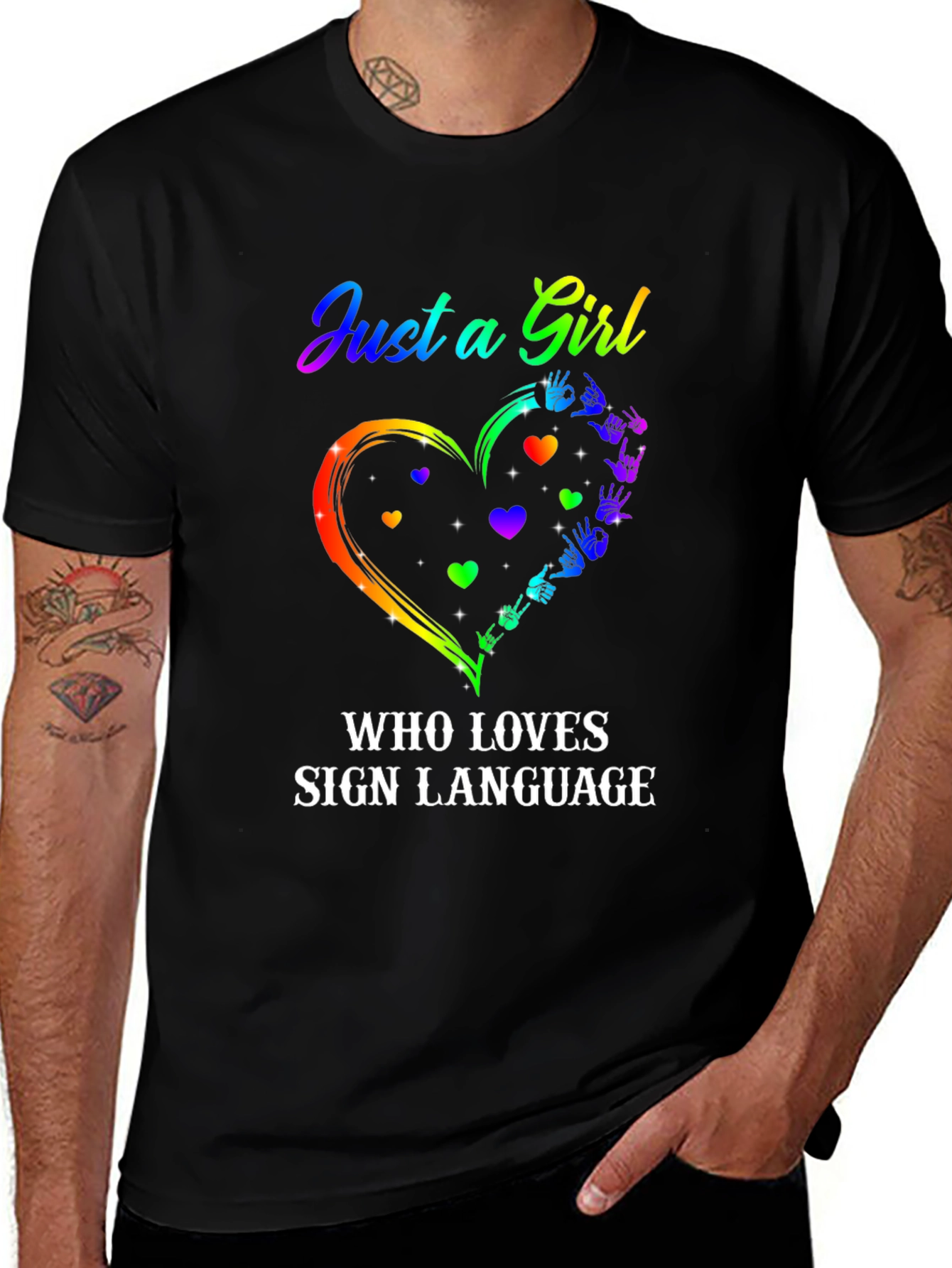 Just a Girl Who Loves Sign Language T-Shirt