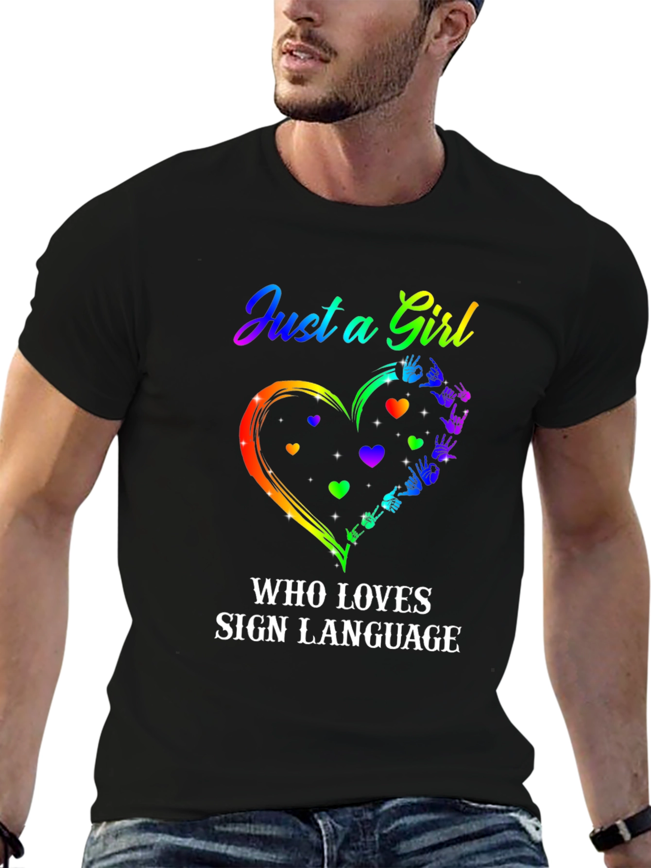 Just a Girl Who Loves Sign Language T-Shirt