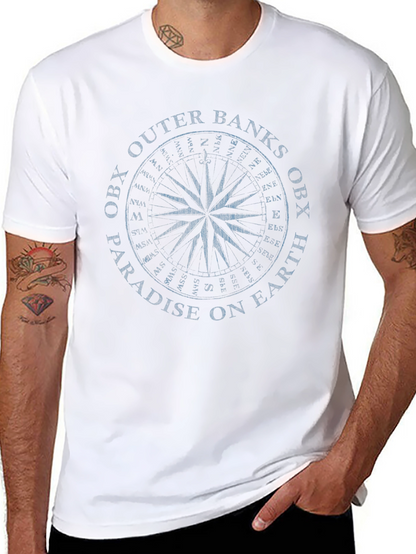 OBX Outer Banks Compass Black T-Shirt