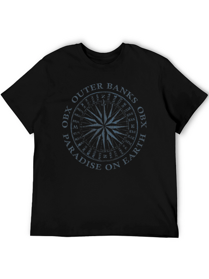 OBX Outer Banks Compass Black T-Shirt