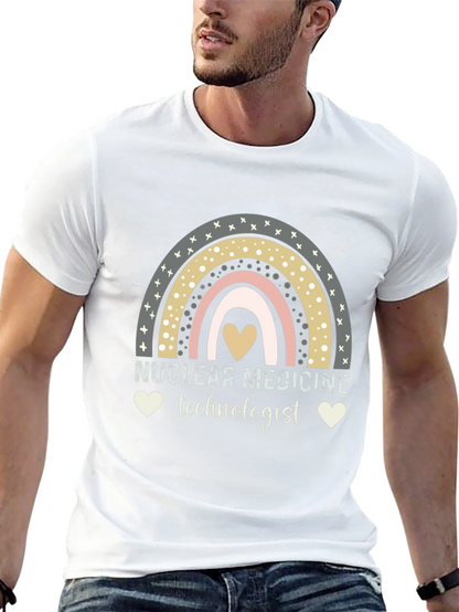 Nuclear Medicine Technologist T-Shirt Rainbow Heart