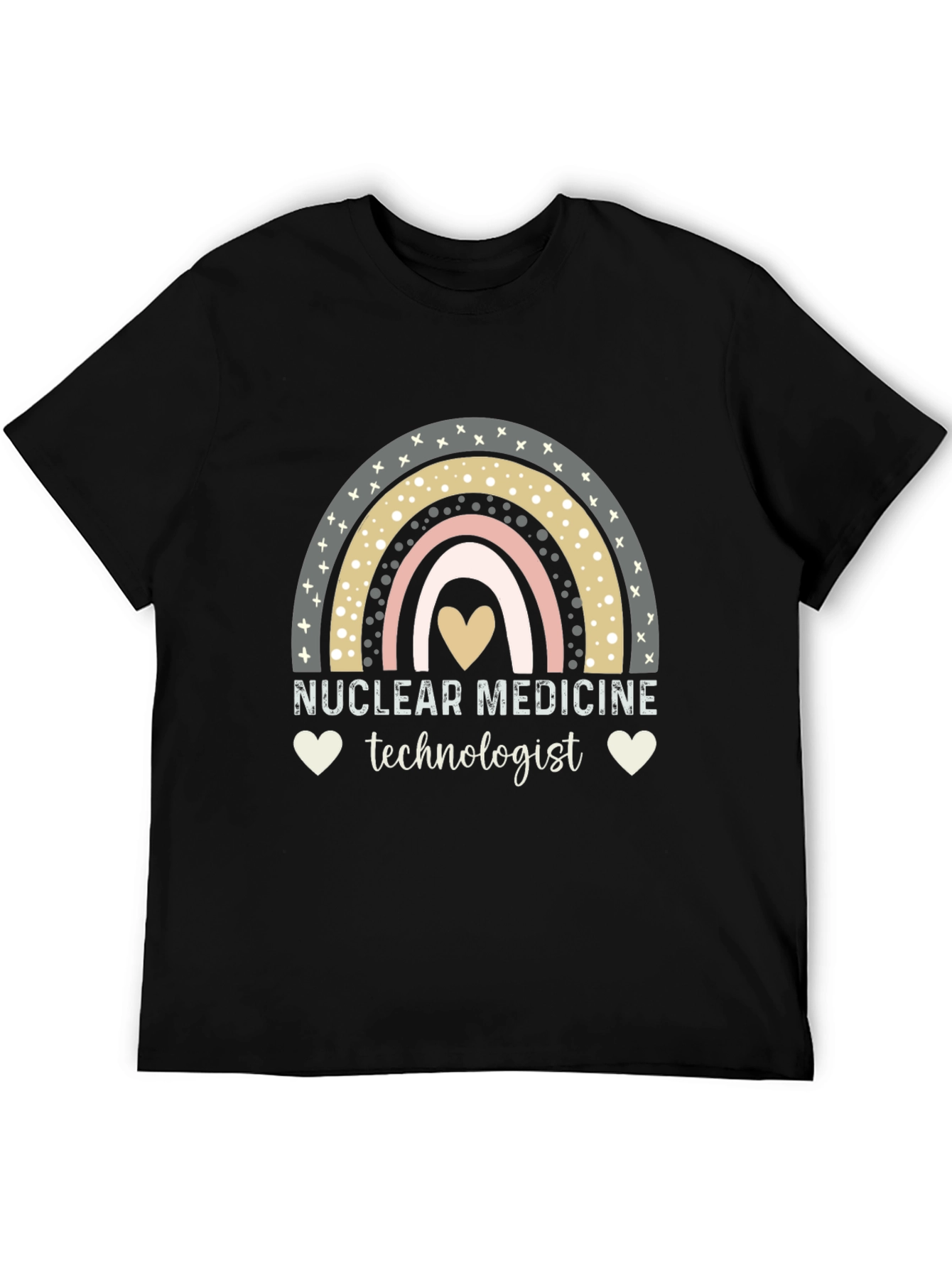 Nuclear Medicine Technologist T-Shirt Rainbow Heart