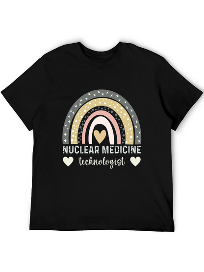 Nuclear Medicine Technologist T-Shirt Rainbow Heart