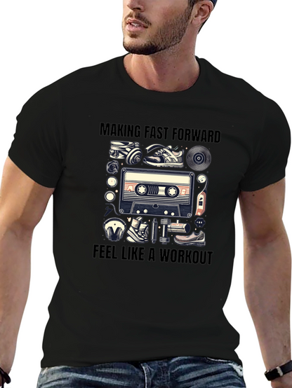 Retro Workout Cassette Tape T-Shirt