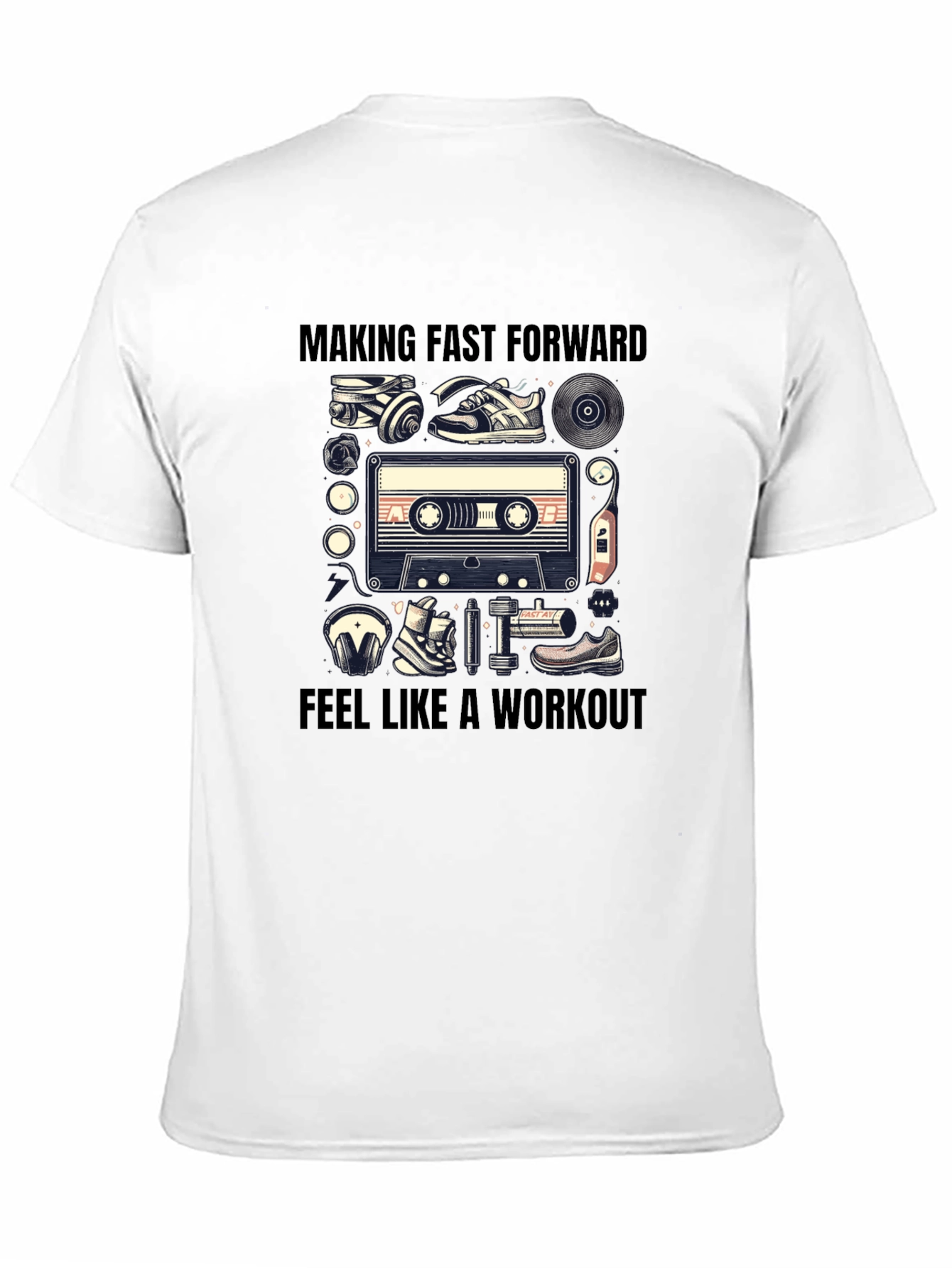 Retro Workout Cassette Tape T-Shirt