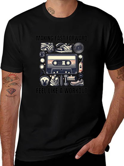 Retro Workout Cassette Tape T-Shirt