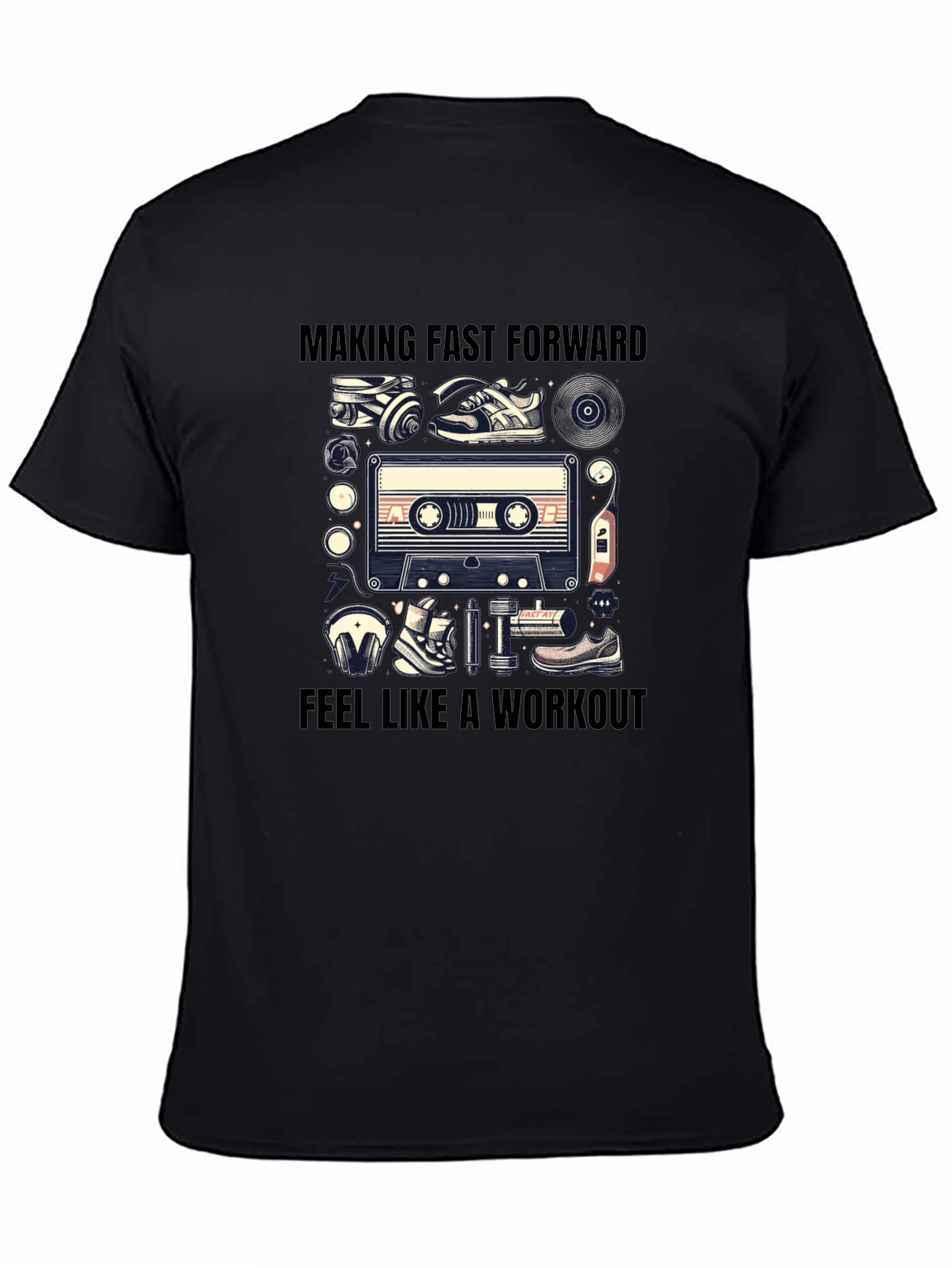 Retro Workout Cassette Tape T-Shirt