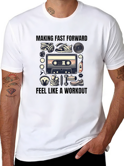 Retro Workout Cassette Tape T-Shirt