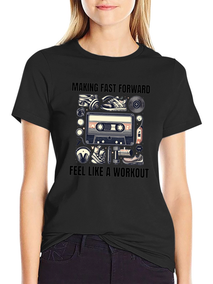 Retro Workout Cassette Tape T-Shirt