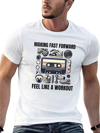 Retro Workout Cassette Tape T-Shirt