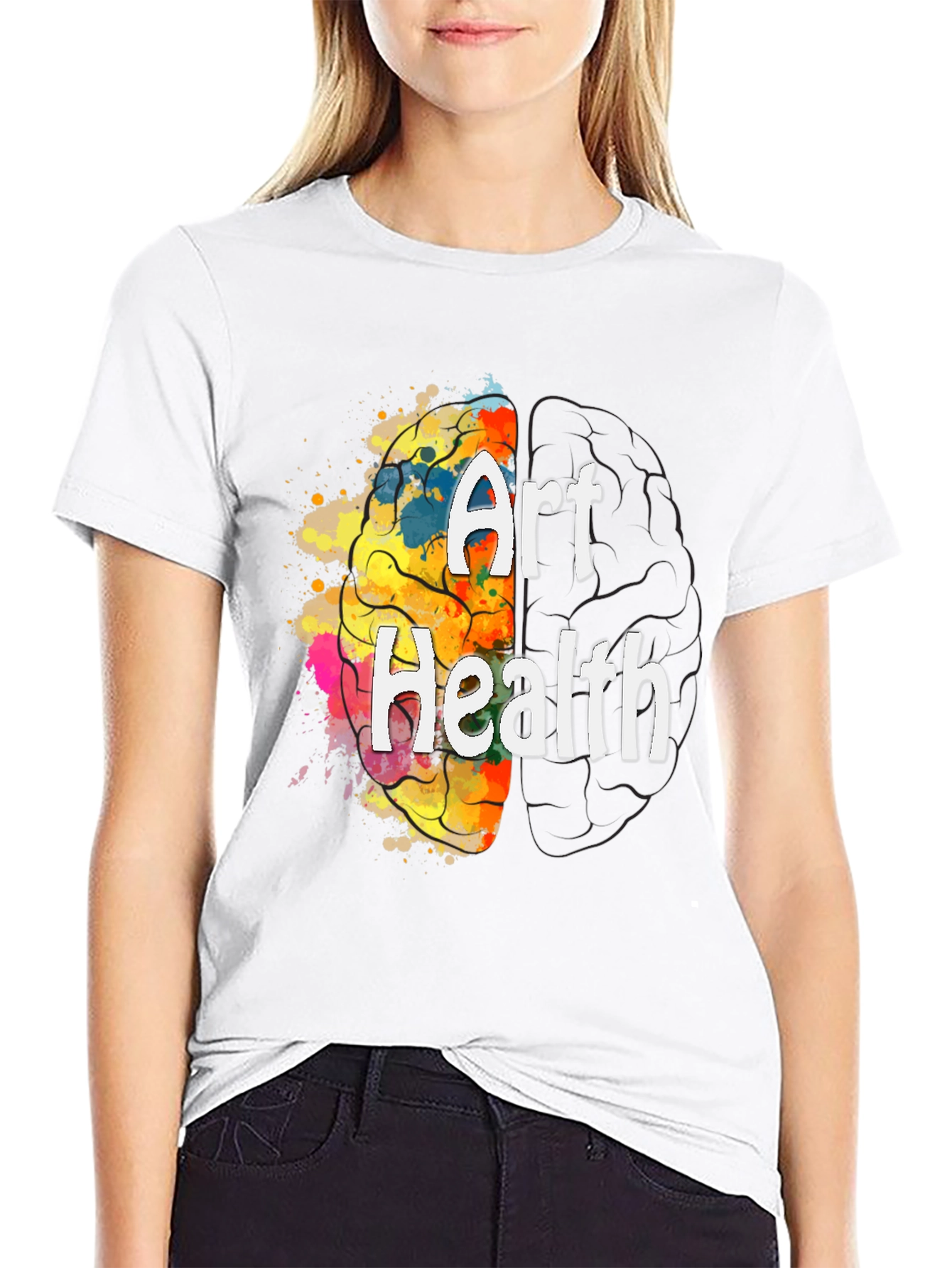 Art Health Brain Graphic T-Shirt