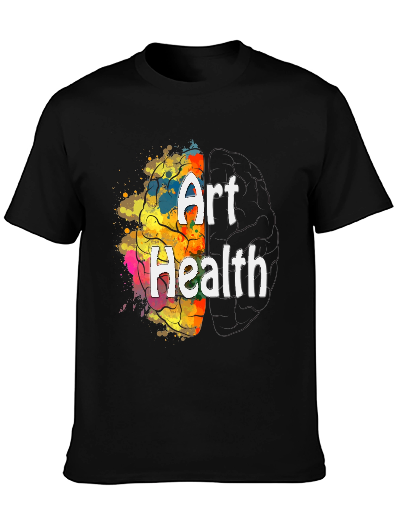 Art Health Brain Graphic T-Shirt