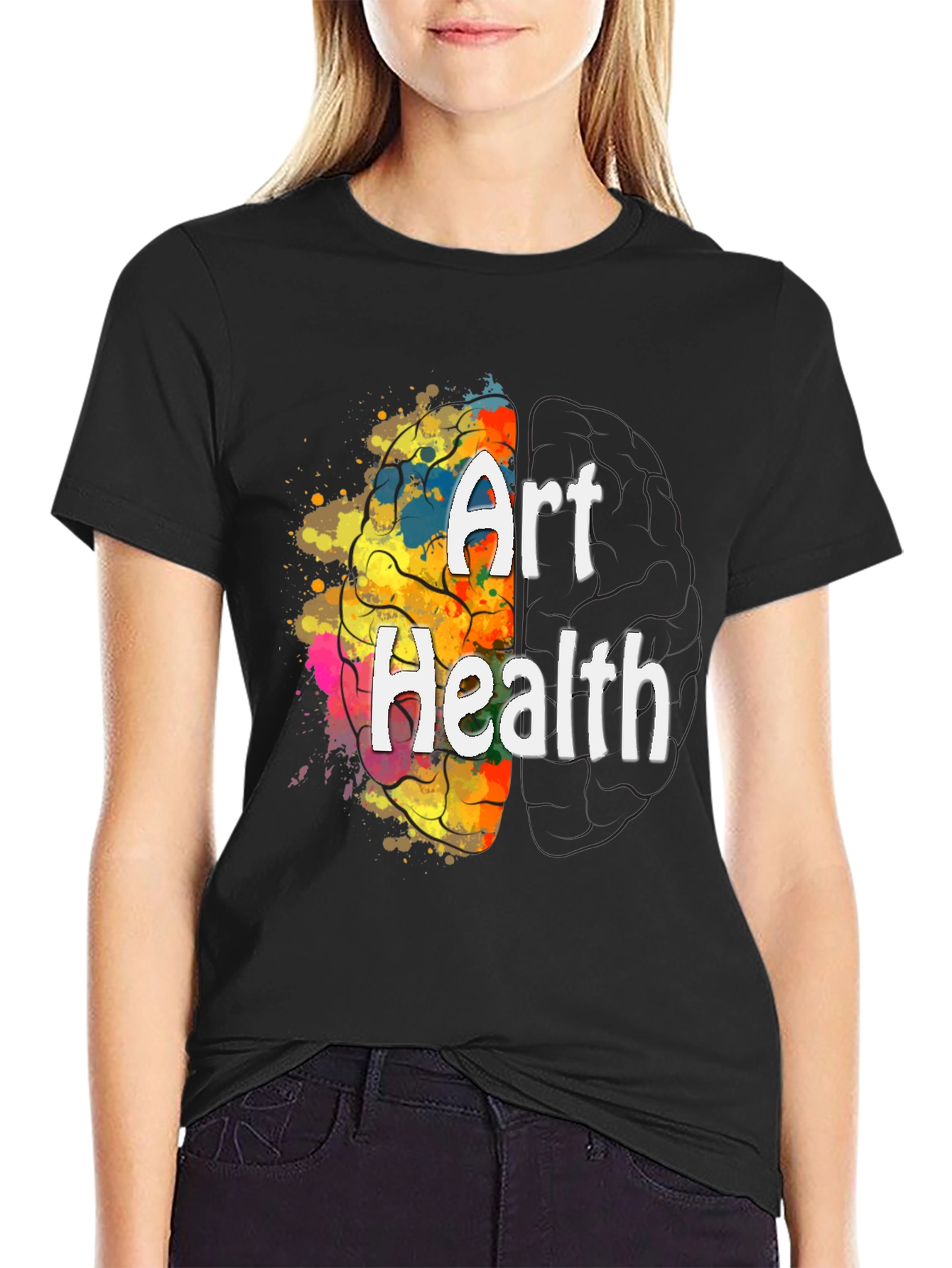 Art Health Brain Graphic T-Shirt