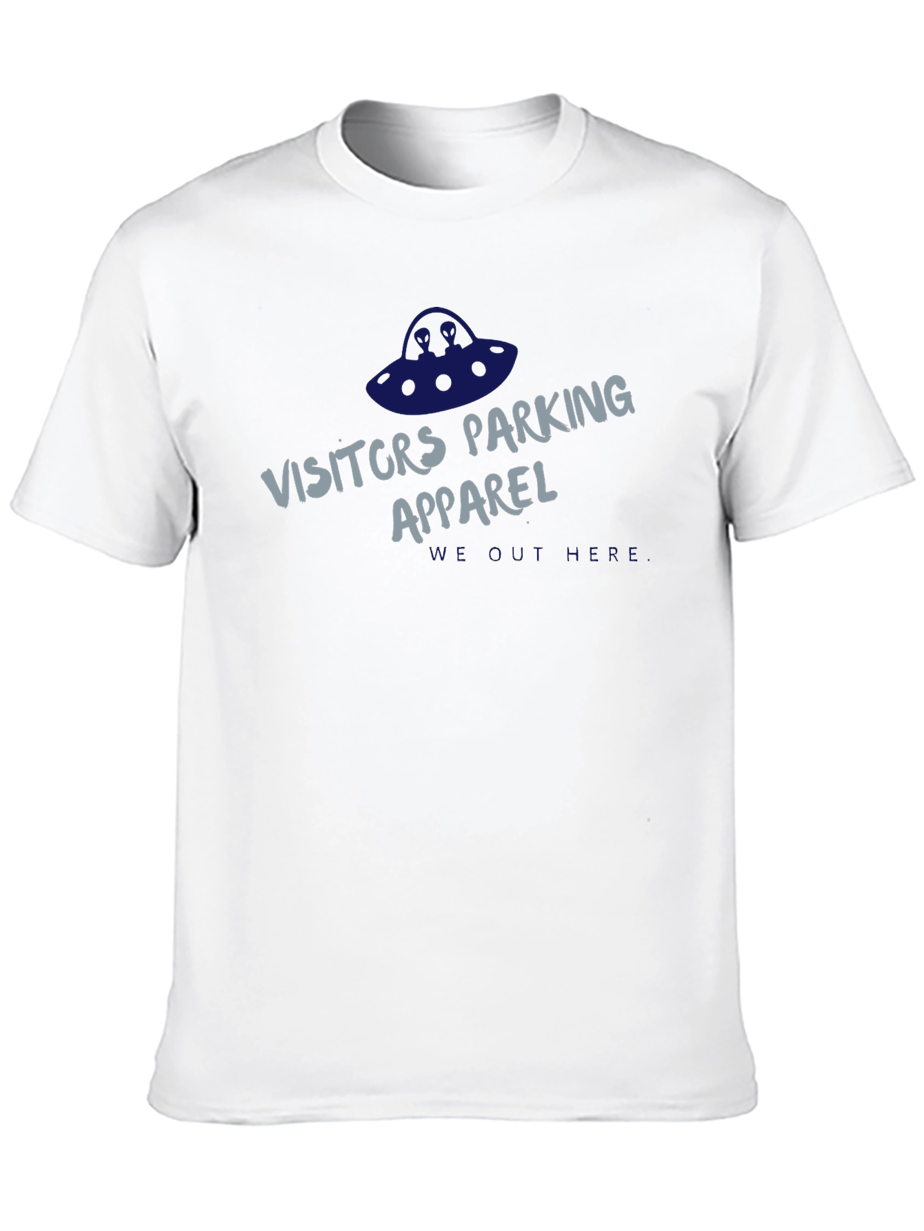 Visitors Parking Apparel Black Graphic T-Shirt
