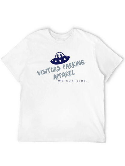 Visitors Parking Apparel Black Graphic T-Shirt