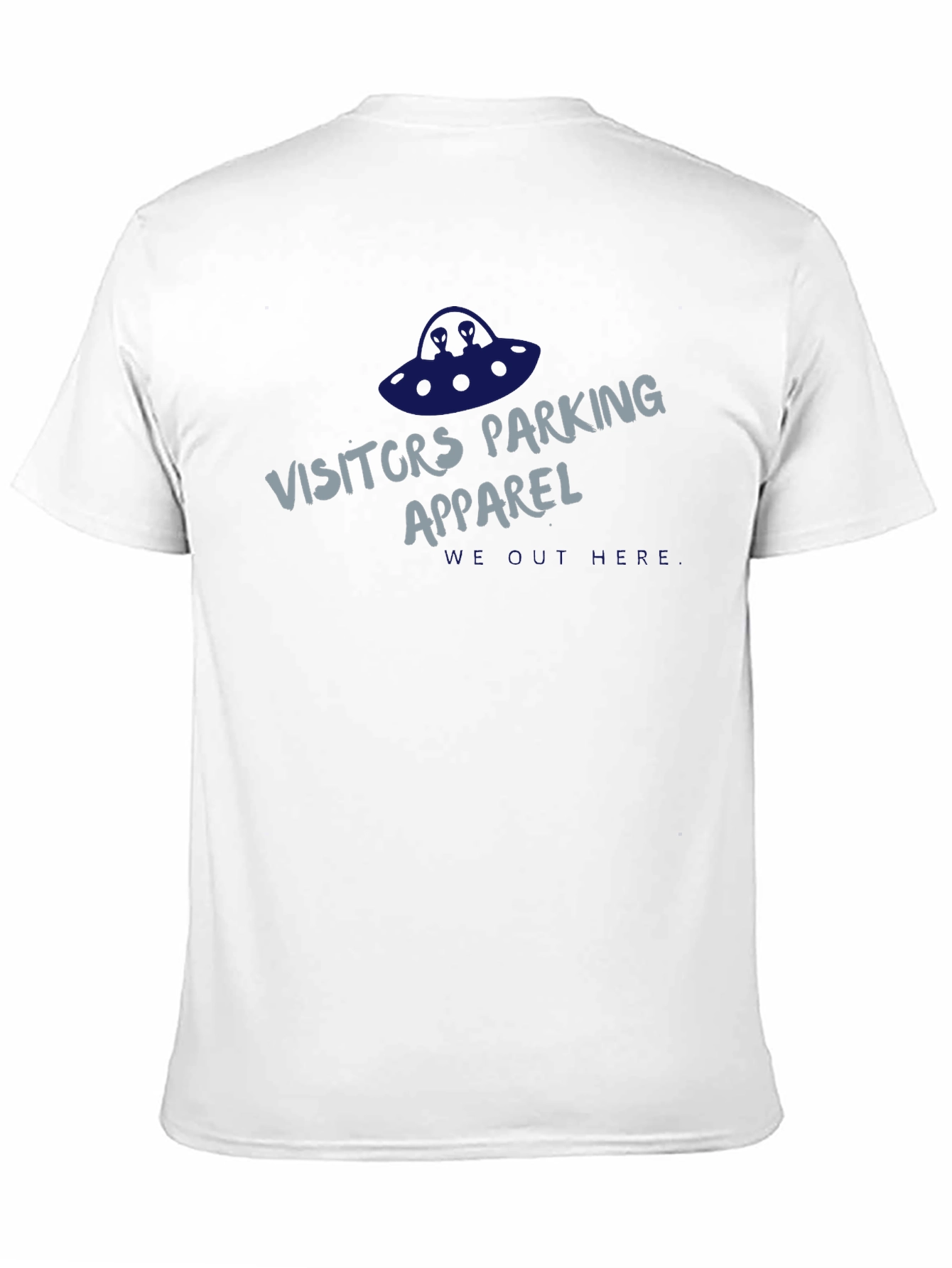 Visitors Parking Apparel Black Graphic T-Shirt