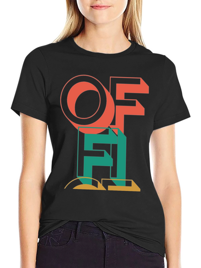 Modern Art Graphic Tee - Black