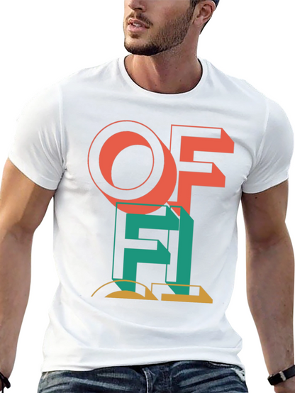 Modern Art Graphic Tee - Black