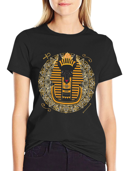 Anubis Graphic Tee - Egyptian Pharaoh Inspired Print
