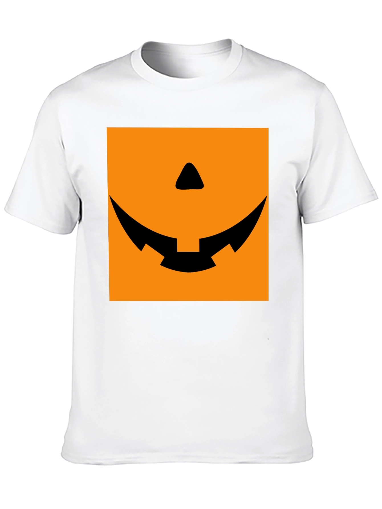Spooky Pumpkin Face Graphic Tee - Halloween